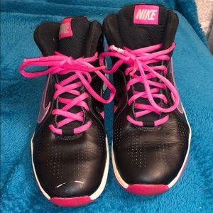 Black and pink Nikes